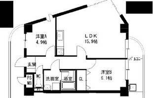 摂津本山駅 徒歩9分 10階の物件間取画像